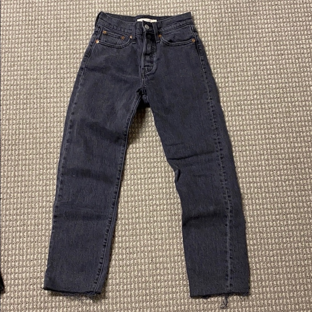 Levi’s Wedgie Straight faded blk Jeans